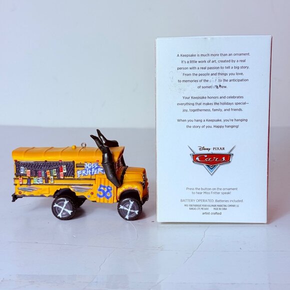 Christmas Disney Pixar Cars Ornament Miss Fritter By Hallmark Keepsake 2019 - Picture 12 of 15